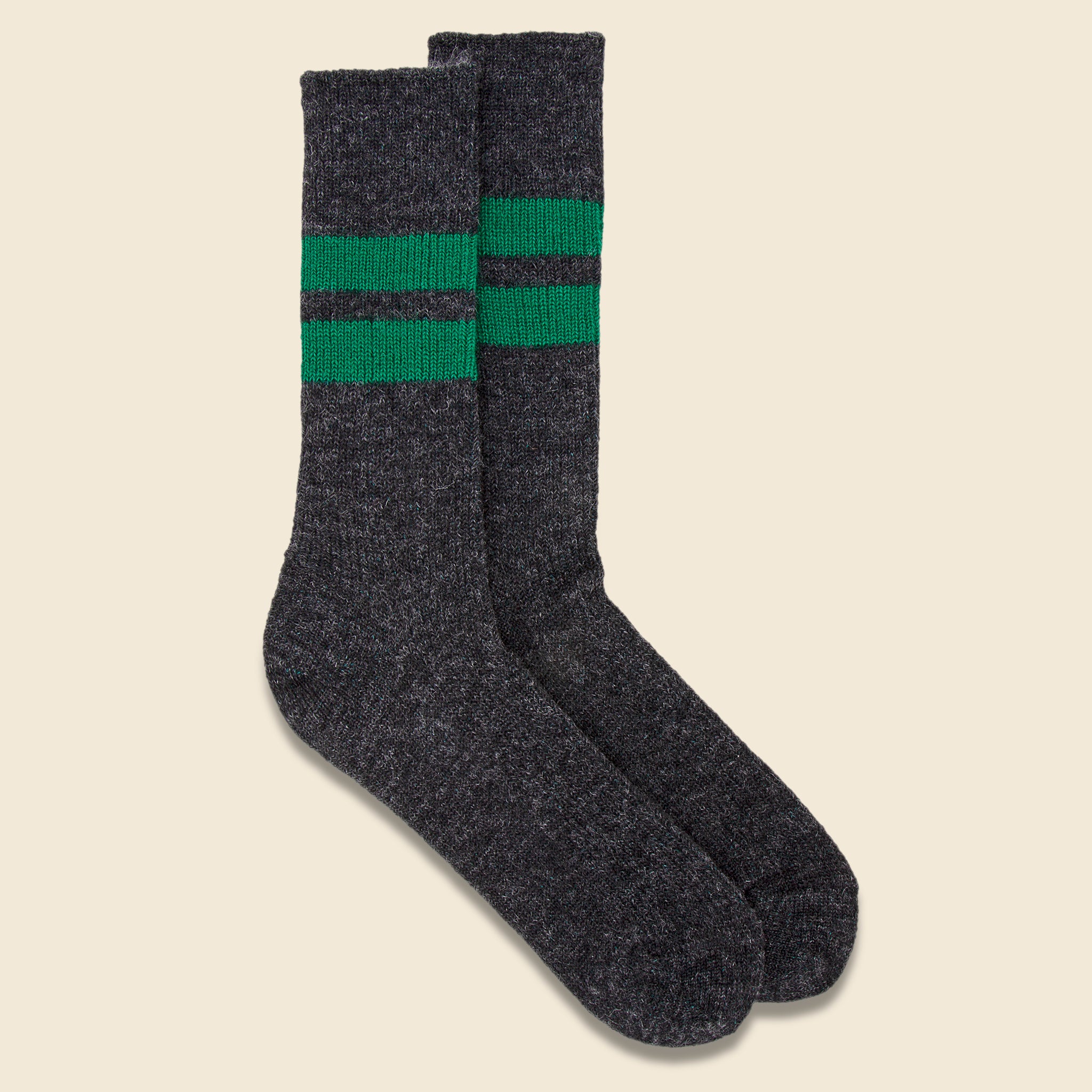 Reversible Brush Mohair Sock - Charcoal - RoToTo - STAG Provisions - Accessories - Socks