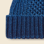 Aran Cable Indigo Watch Cap - Dark Denim - RoToTo - STAG Provisions - Accessories - Hats