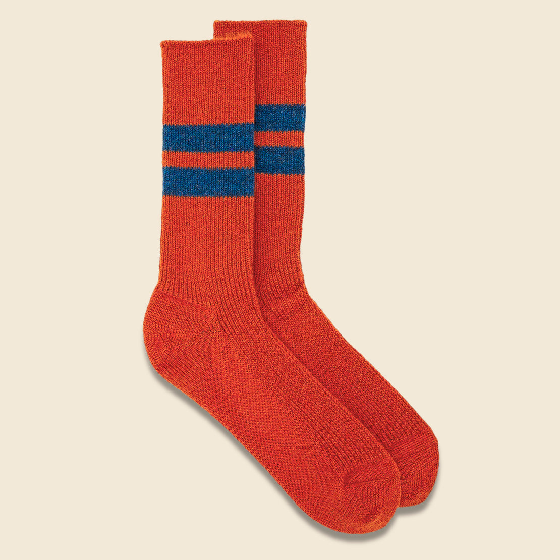 Reversible Brush Mohair Sock - Orange - RoToTo - STAG Provisions - Accessories - Socks