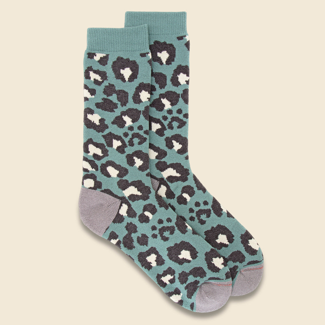 Pile Leopard Socks - Mint Green - RoToTo - STAG Provisions - W - Accessories - Socks