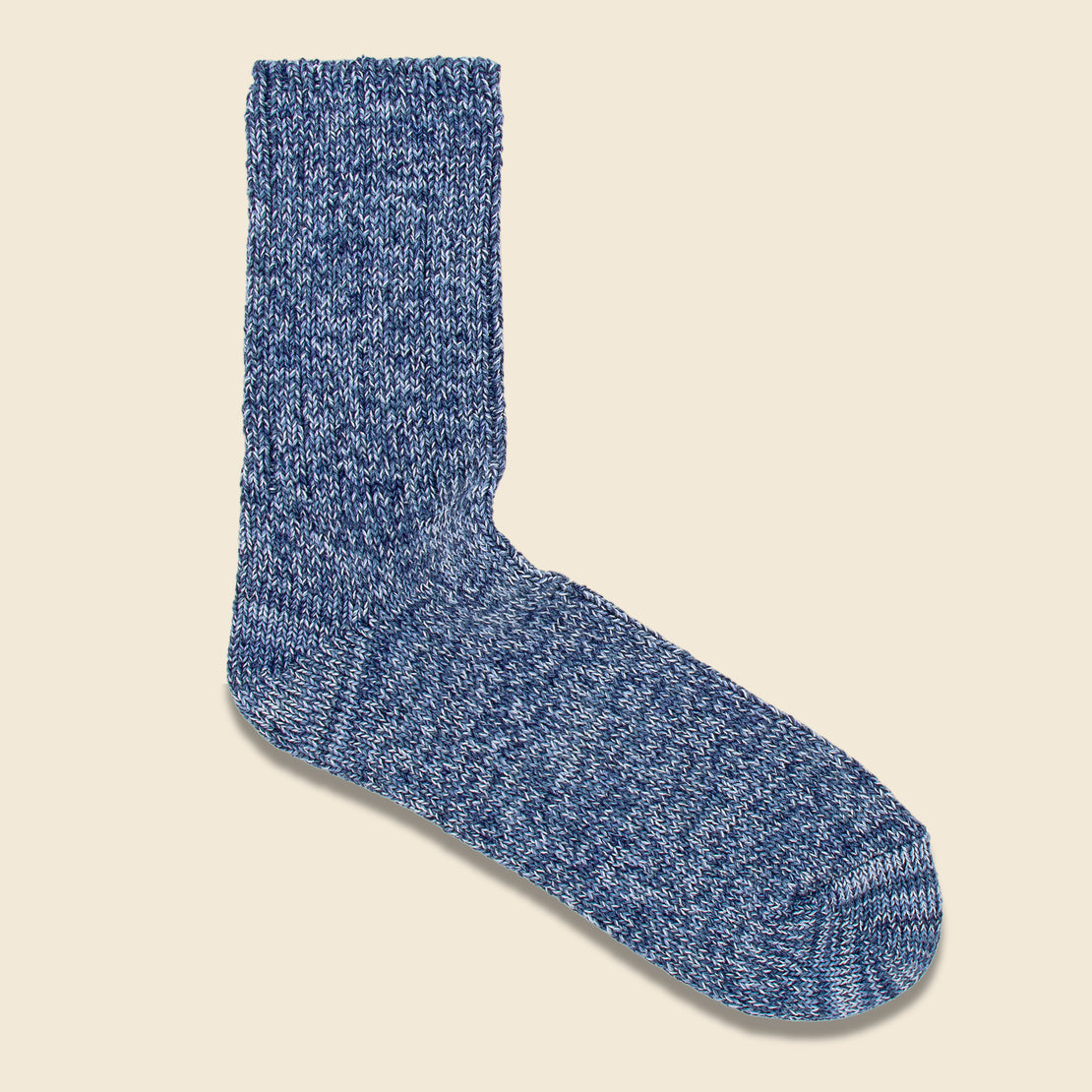 Denim Tone Ankle Sock - Ice Blue
