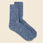 Denim Tone Ankle Sock - Ice Blue - RoToTo - STAG Provisions - Accessories - Socks