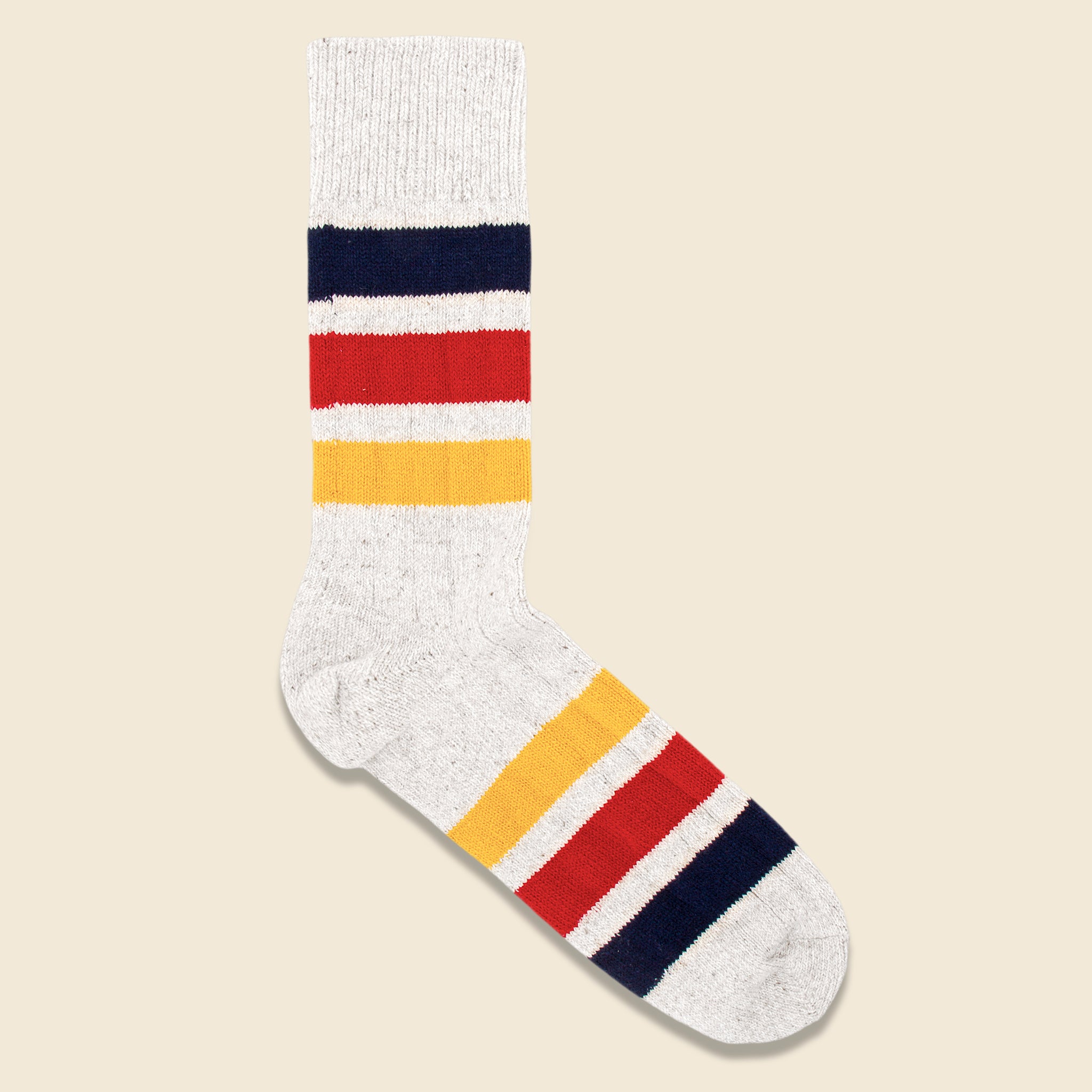 Park Stripe Sock - Ivory - RoToTo - STAG Provisions - Accessories - Socks