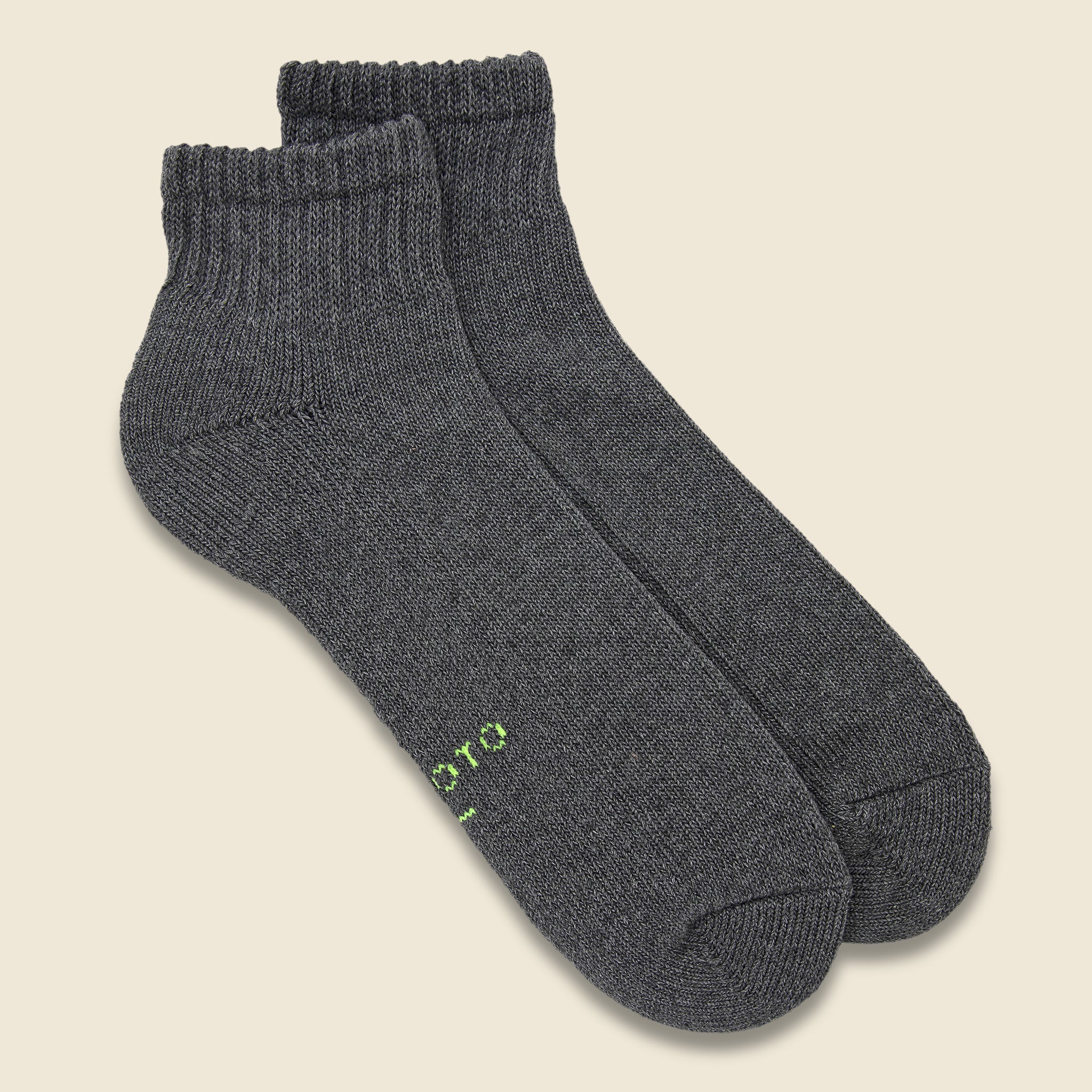 Everyday Pile Ankle Sock - Charcoal - RoToTo - STAG Provisions - Accessories - Socks