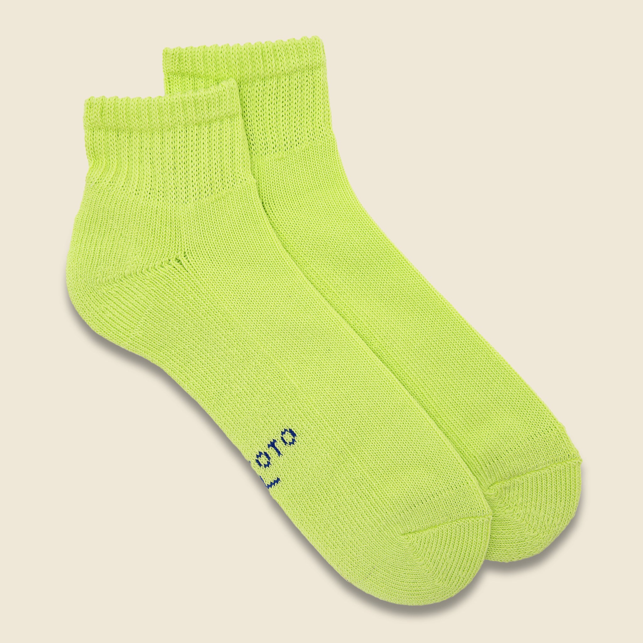 Everyday Pile Ankle Sock - Lime - RoToTo - STAG Provisions - Accessories - Socks