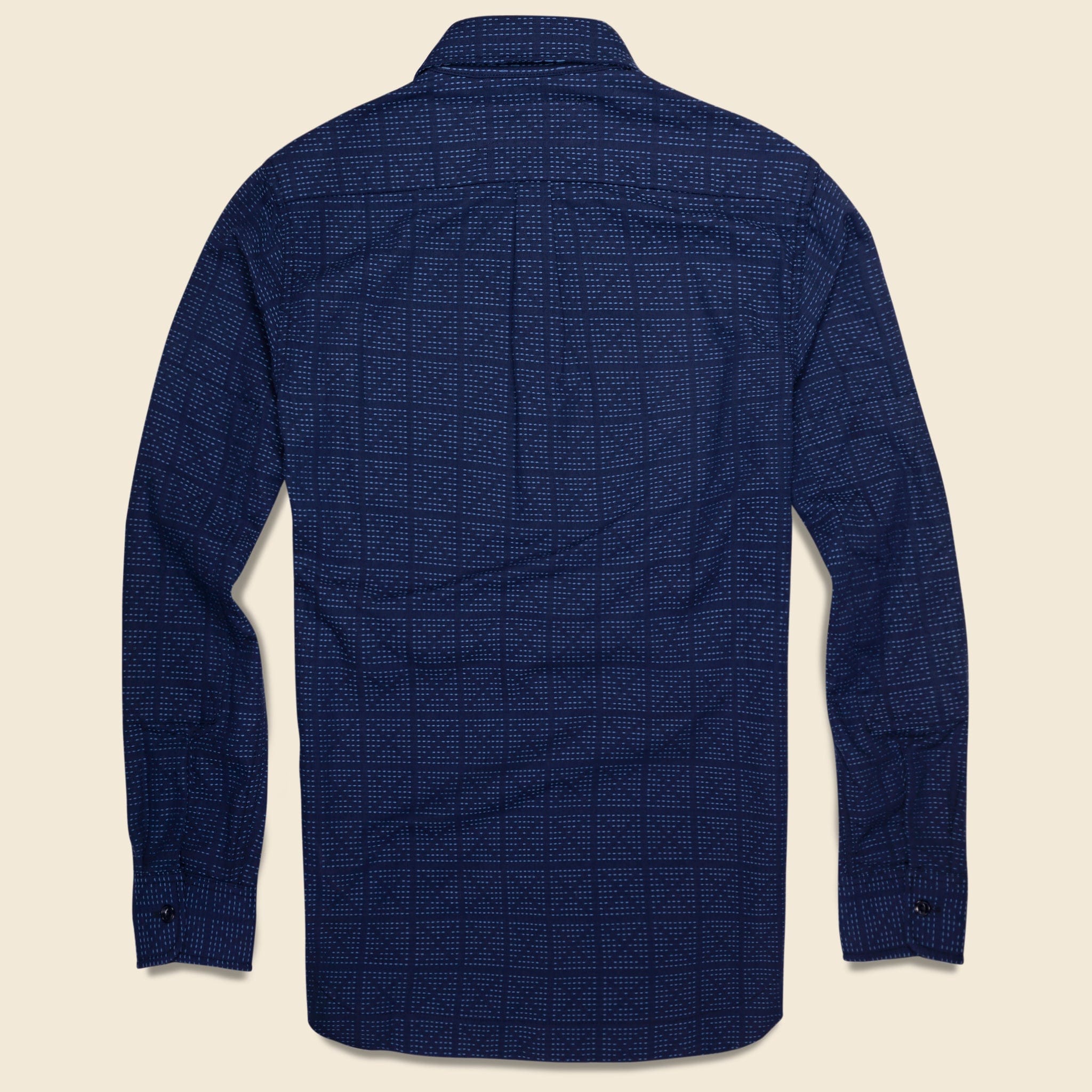 
                          Sashiko Oxford Workshirt - Navy - Rogue Territory - STAG Provisions - Tops - L/S Woven - Other Pattern
                        