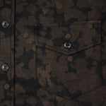 Camo Jacquard Oxford Workshirt - Brown - Rogue Territory - STAG Provisions - Tops - L/S Woven - Other Pattern