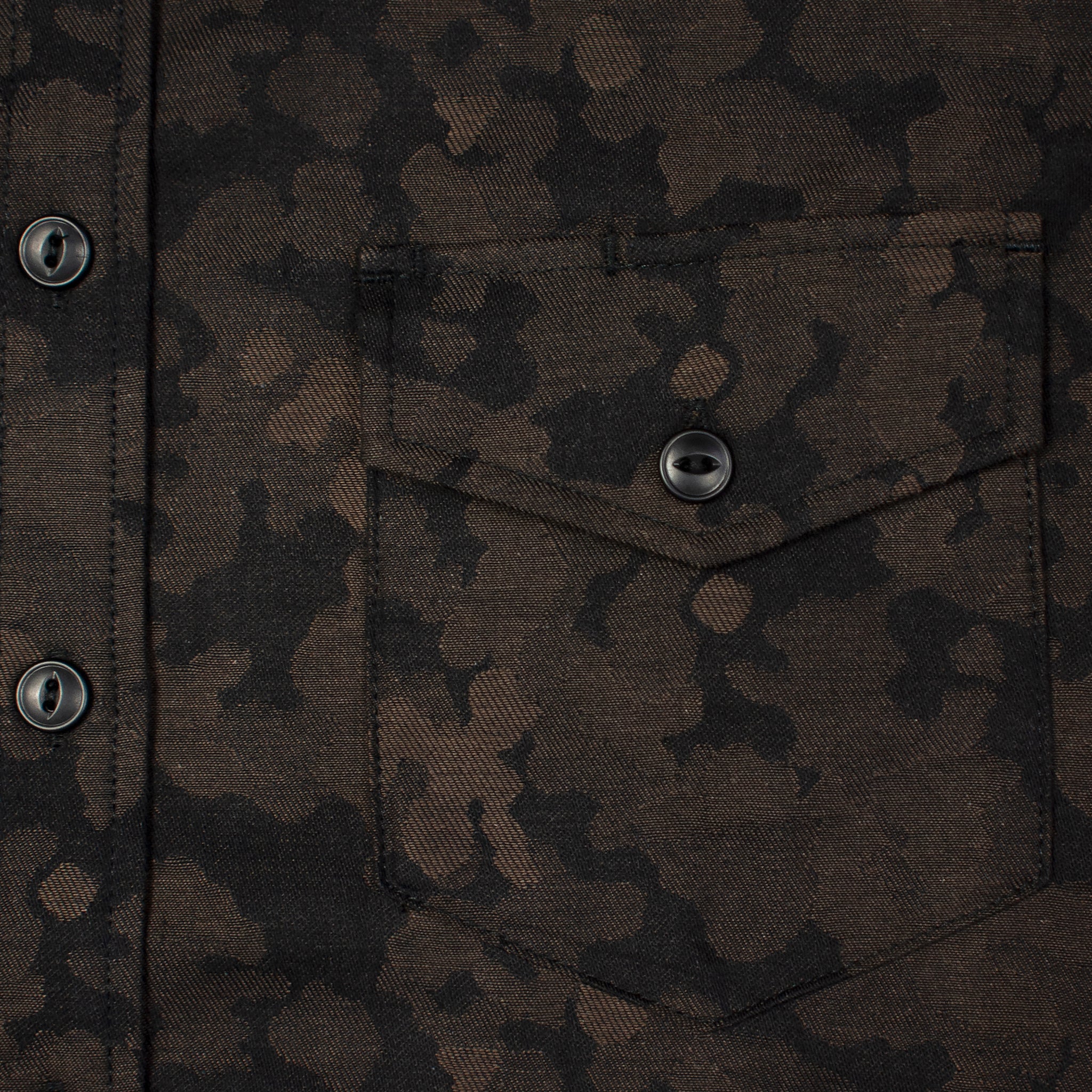 Camo Jacquard Oxford Workshirt - Brown - Rogue Territory - STAG Provisions - Tops - L/S Woven - Other Pattern