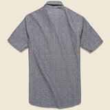 Sashiko Popover Shirt - Blue - Rogue Territory - STAG Provisions - Tops - S/S Woven - Other Pattern