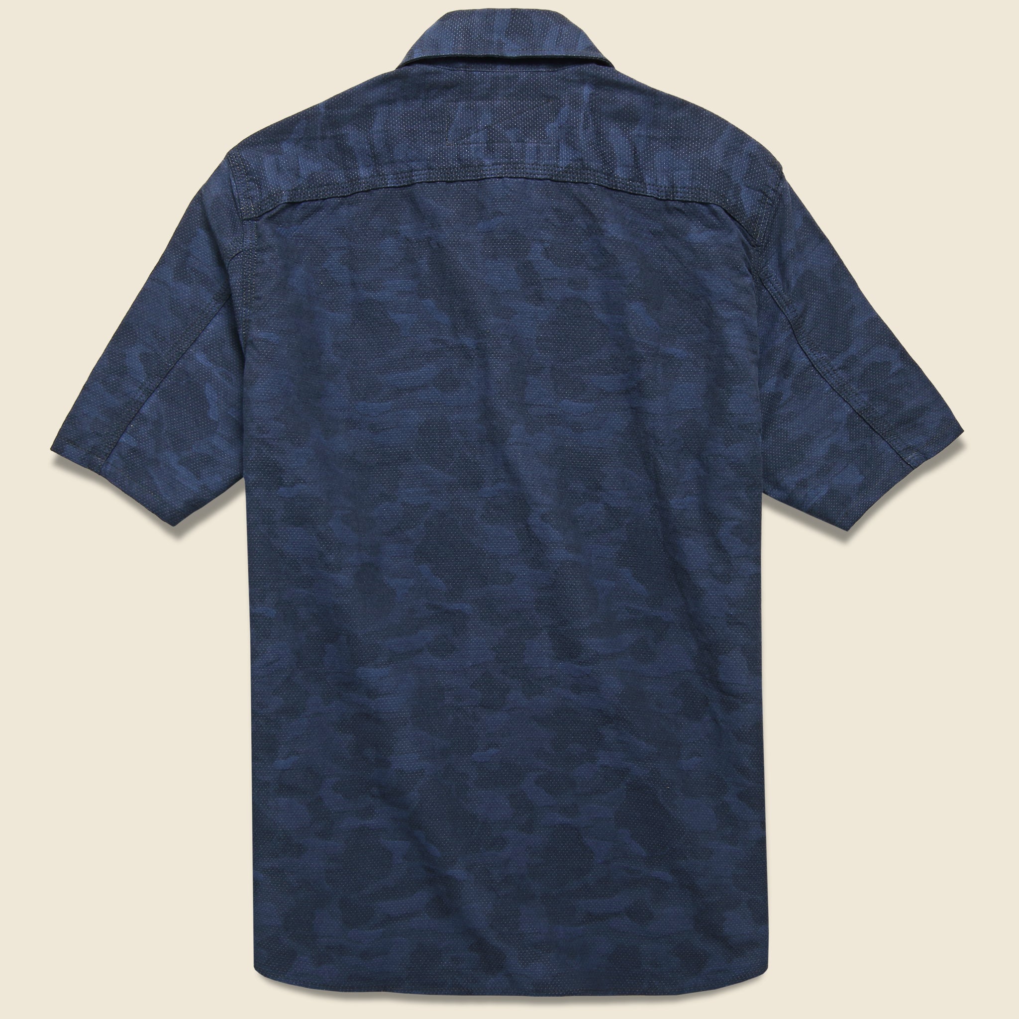 Dobby Camo Workshirt - Blue - Rogue Territory - STAG Provisions - Tops - S/S Woven - Other Pattern