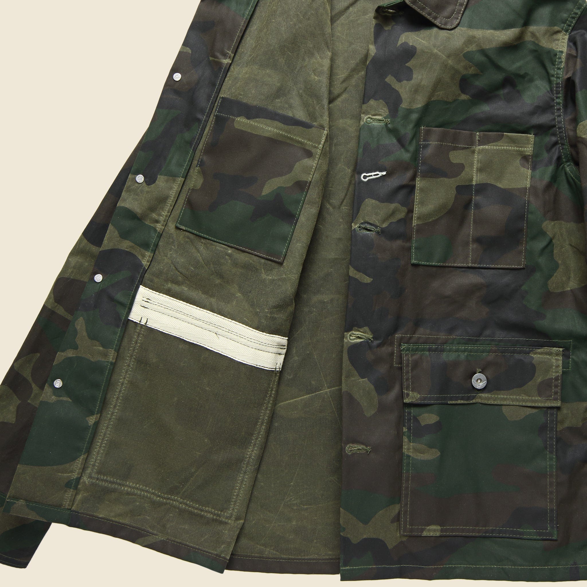 
                          Waxed Field Jacket - Olive Camo - Rogue Territory - STAG Provisions - Outerwear - Coat / Jacket
                        