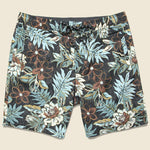 Vintage Hawaiian Floral Swim Trunk - Black - Reyn Spooner - STAG Provisions - Shorts - Swim