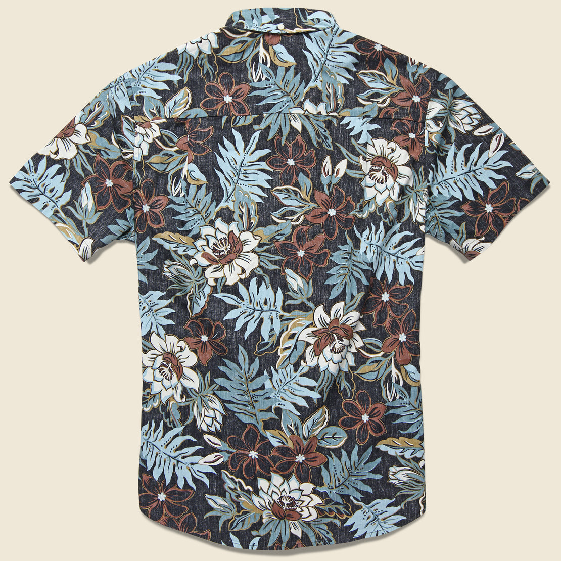Vintage Hawaiian Floral Shirt - Black