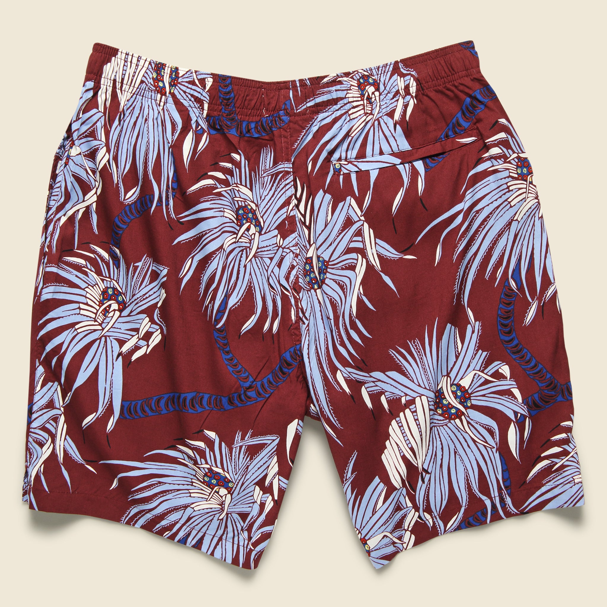 Pololu Swim Trunk - Oxblood Red - Reyn Spooner - STAG Provisions - Shorts - Swim