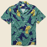 Monkey Forest Camp Shirt - Medieval Blue - Reyn Spooner - STAG Provisions - Tops - S/S Woven - Floral