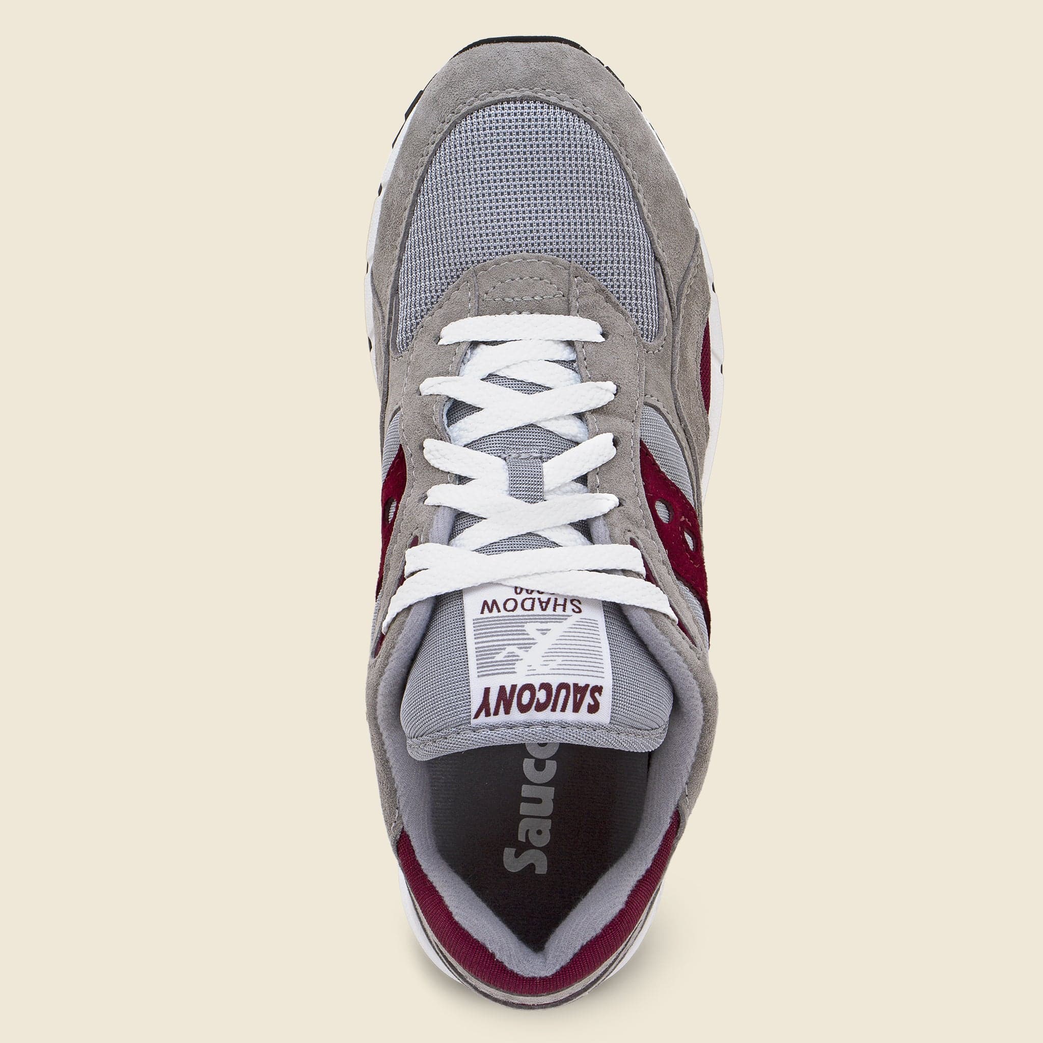 
                          Shadow 6000 Sneaker - Grey/Burgundy - Saucony - STAG Provisions - Shoes - Athletic
                        