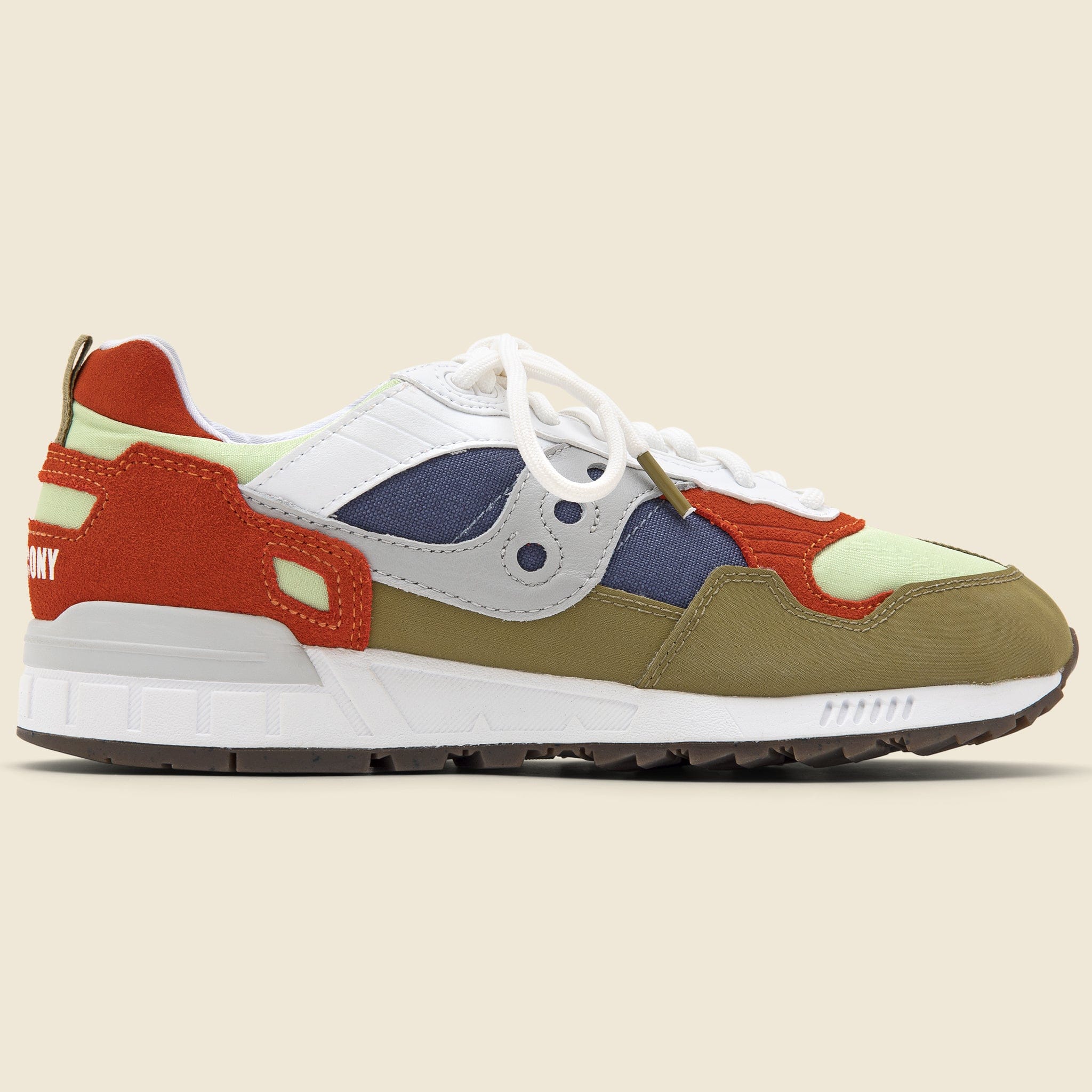 Shadow 5000 Outdoor Sneaker - White/Orange/Ochre - Saucony - STAG Provisions - Shoes - Athletic