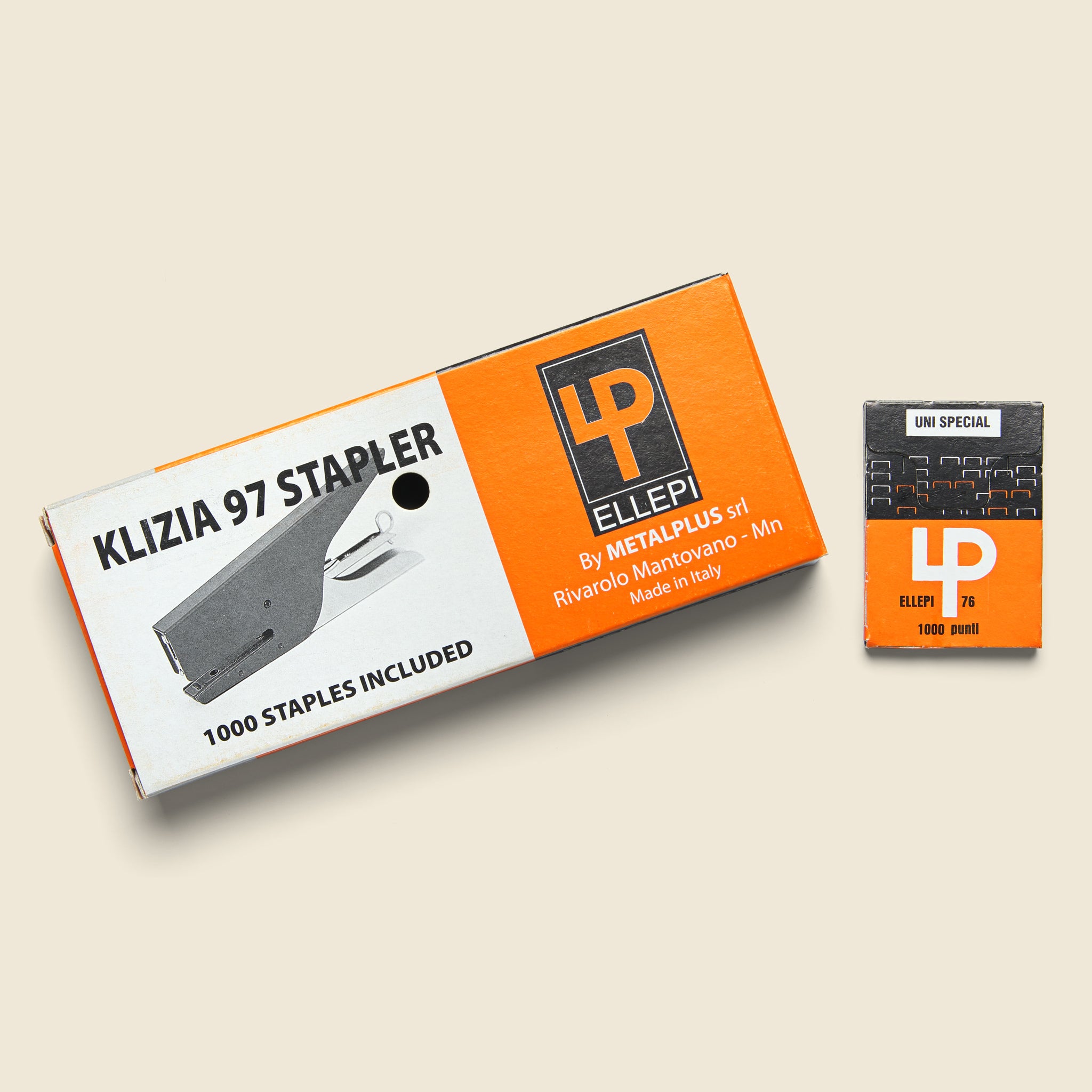 Ellepi Stapler - Orange - Paper Goods - STAG Provisions - Gift - Stationery