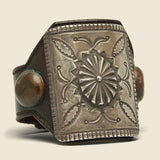 Wheel & Crescents Ketoh - Leather/Sterling - Smith Bros. Trading Co. - STAG Provisions - Accessories - Cuffs