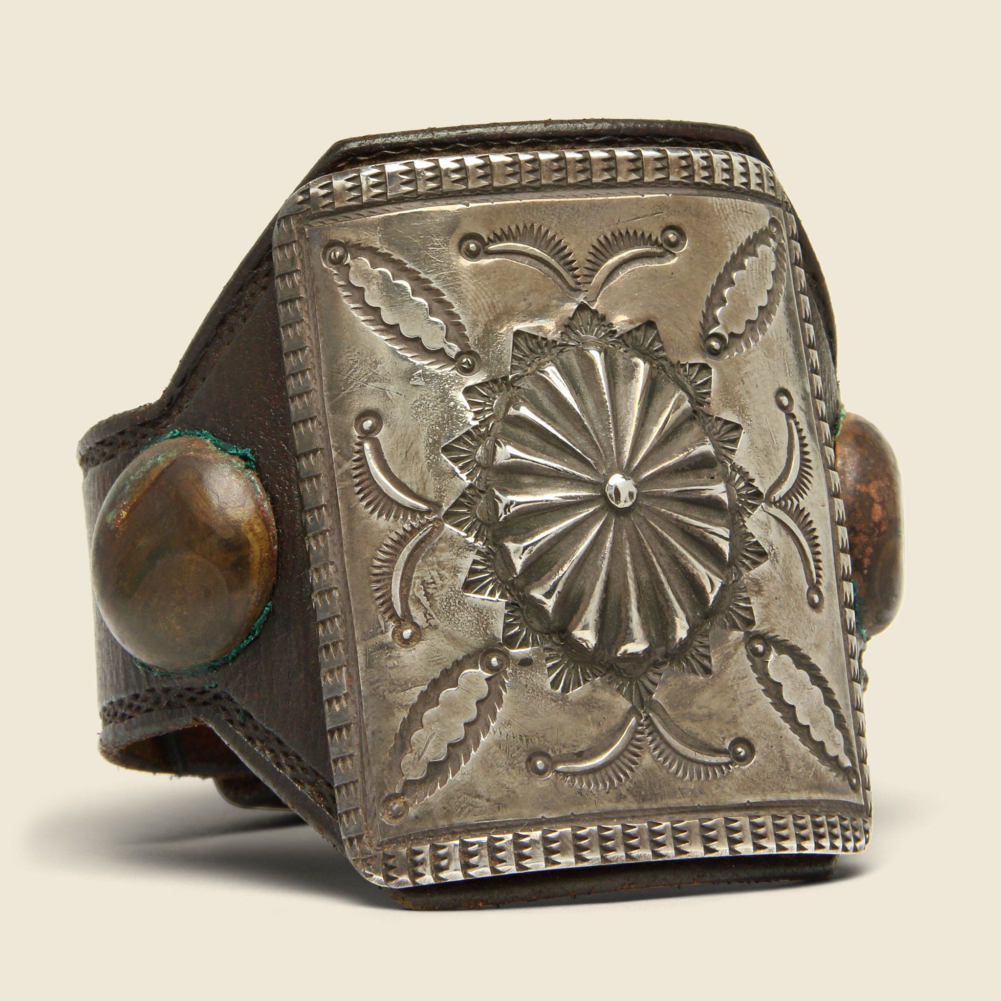 Wheel & Crescents Ketoh - Leather/Sterling - Smith Bros. Trading Co. - STAG Provisions - Accessories - Cuffs