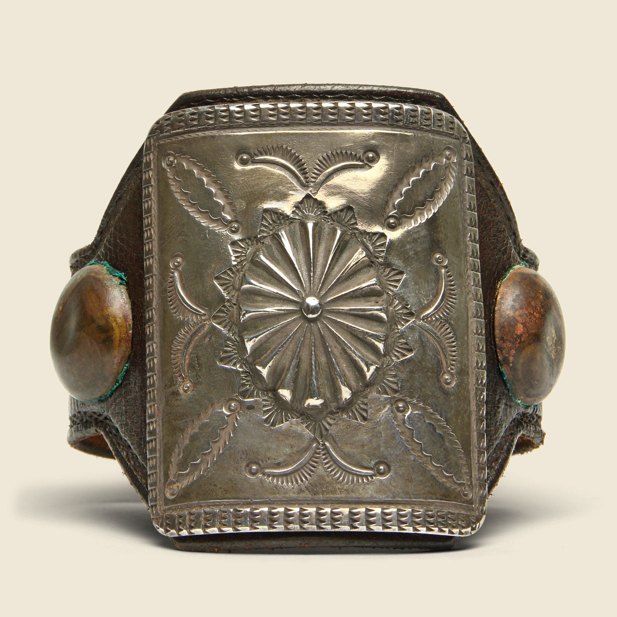 Wheel & Crescents Ketoh - Leather/Sterling - Smith Bros. Trading Co. - STAG Provisions - Accessories - Cuffs