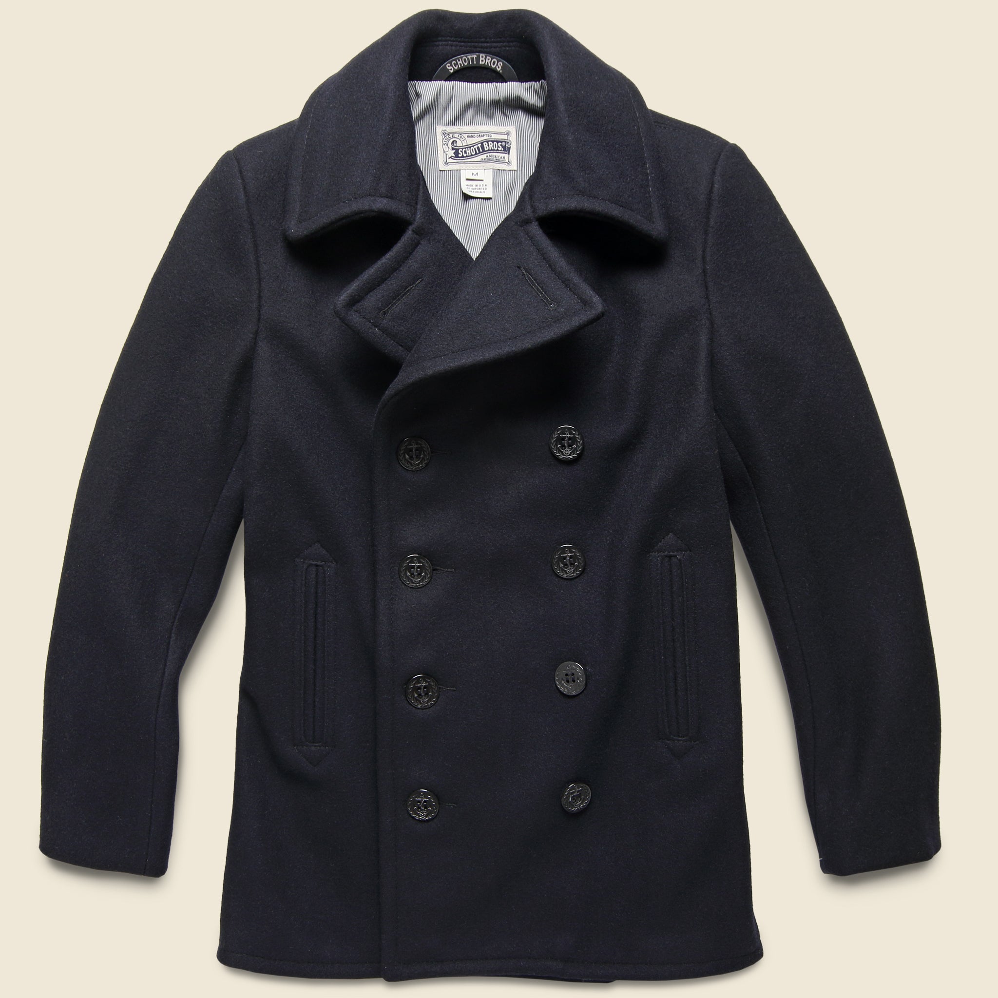 Peacoat - Navy - Schott - STAG Provisions - Outerwear - Coat / Jacket