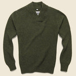 V-Neck Waffle Sweater - Moss - Schott - STAG Provisions - Tops - Sweater