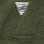 V-Neck Waffle Sweater - Moss - Schott - STAG Provisions - Tops - Sweater