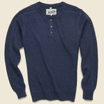 Sweater Henley - Navy - Schott - STAG Provisions - Tops - Sweater