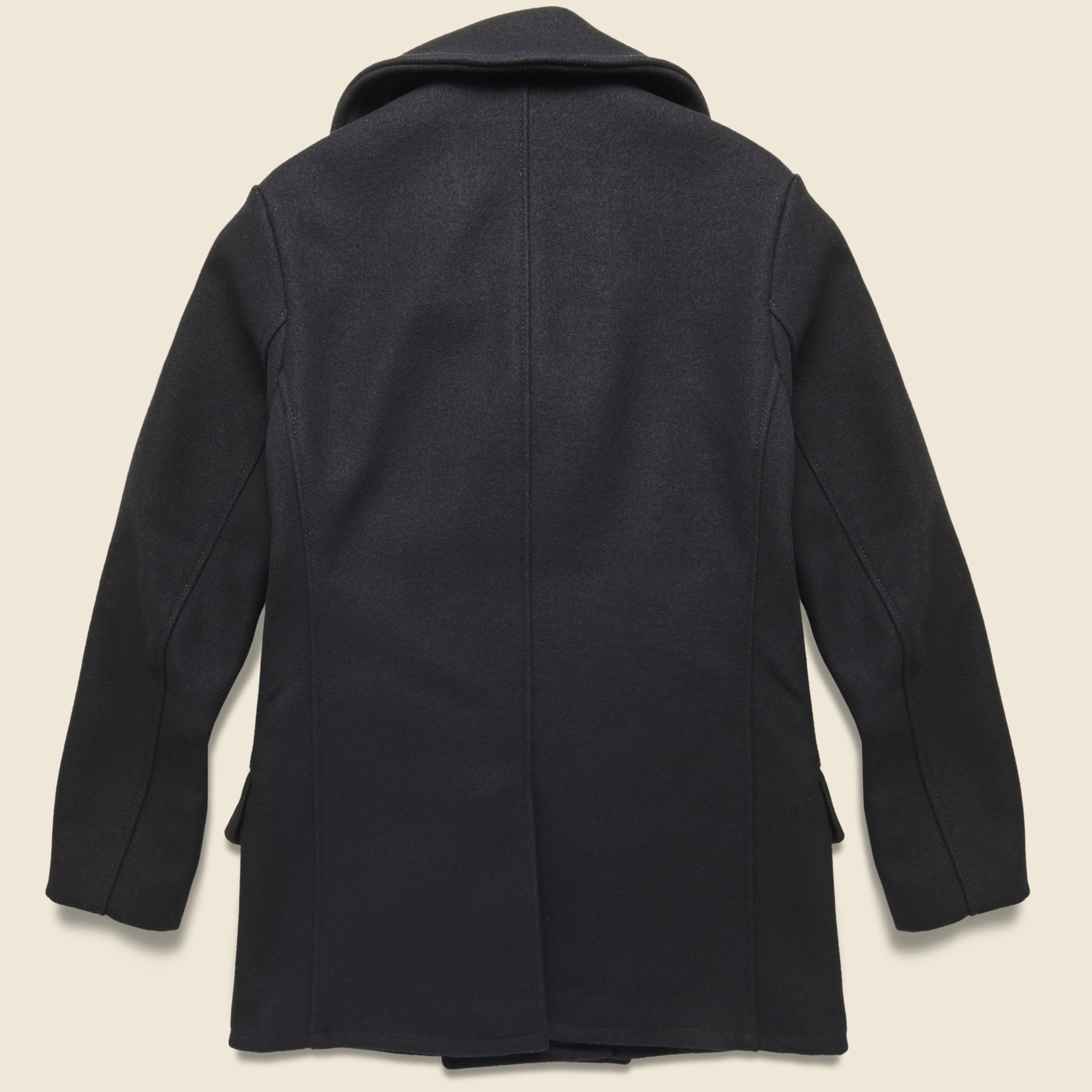 Melton Wool Peacoat - Navy - Schott - STAG Provisions - Outerwear - Coat / Jacket