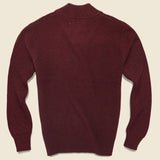V-Neck Waffle Sweater - Burgundy - Schott - STAG Provisions - Tops - Sweater