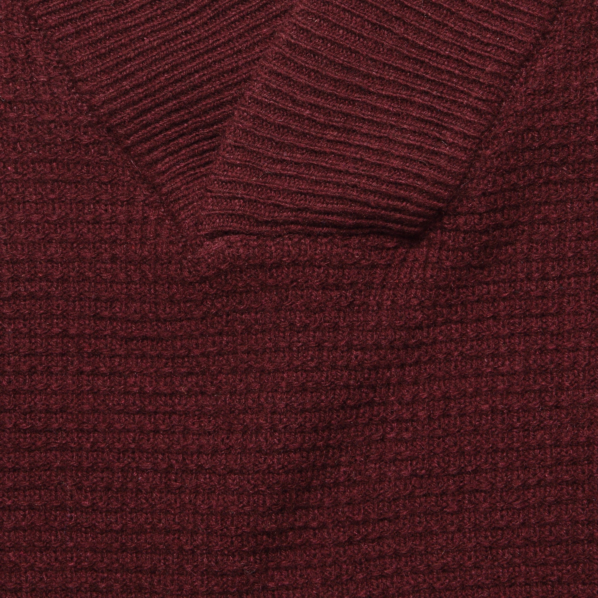 
                          V-Neck Waffle Sweater - Burgundy - Schott - STAG Provisions - Tops - Sweater
                        