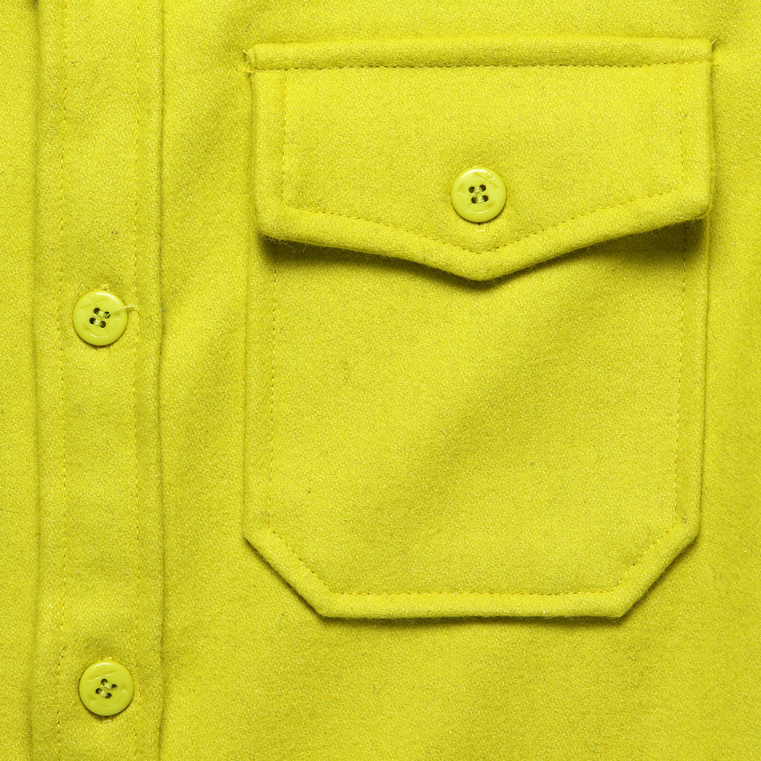 CPO Wool Shirt - Neon Yellow