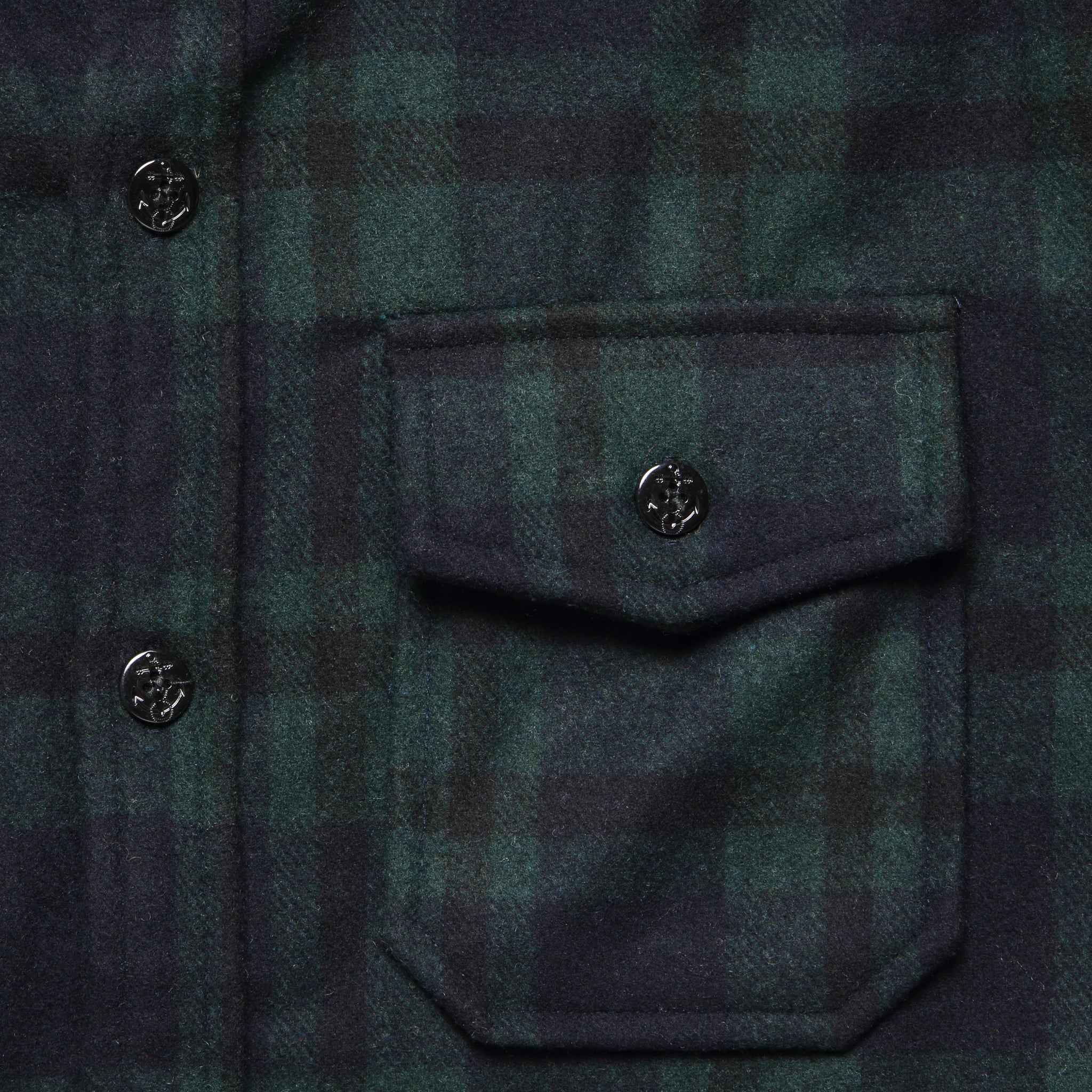 CPO Wool Shirt - Blackwatch Plaid - Schott - STAG Provisions - Tops - L/S Woven - Overshirt