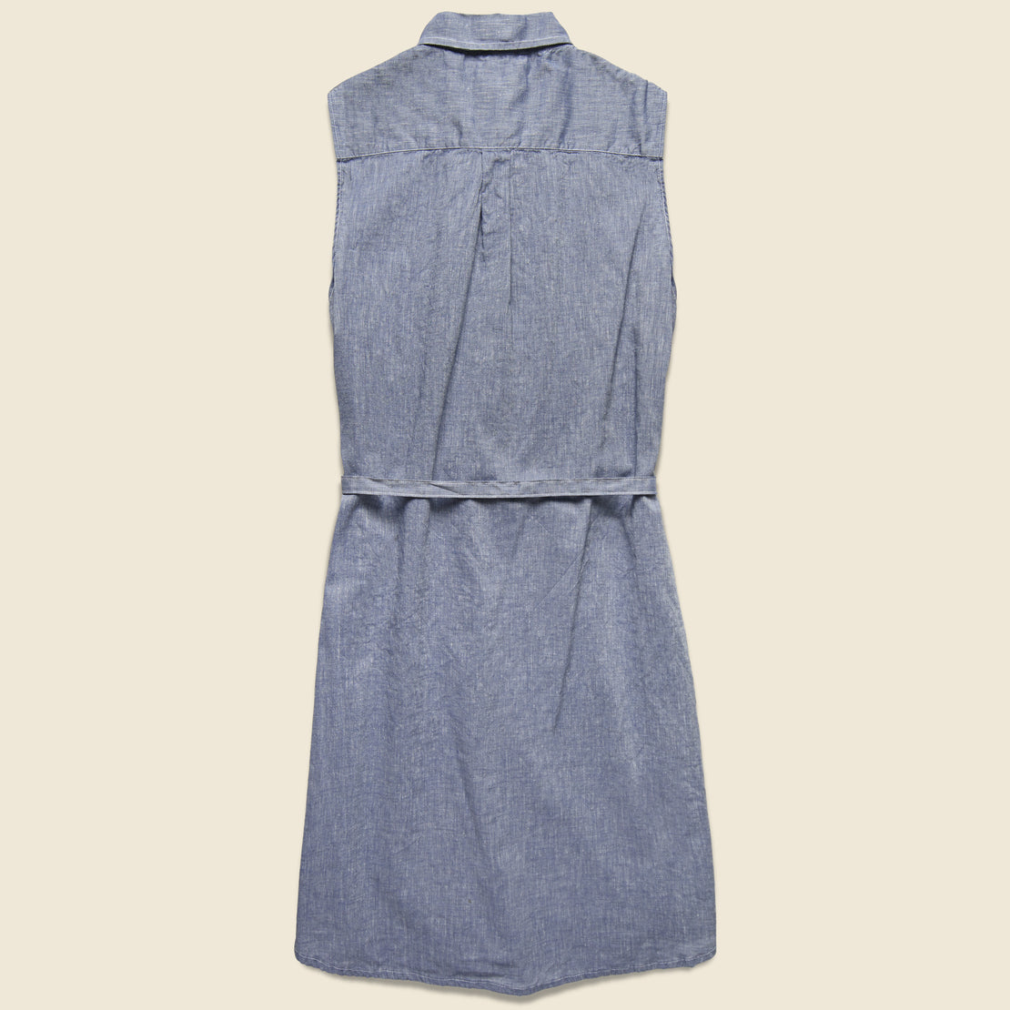 Sleeveless Shirt Dress - Blue Chambray - Gitman Vintage - STAG Provisions - W - Onepiece - Dress