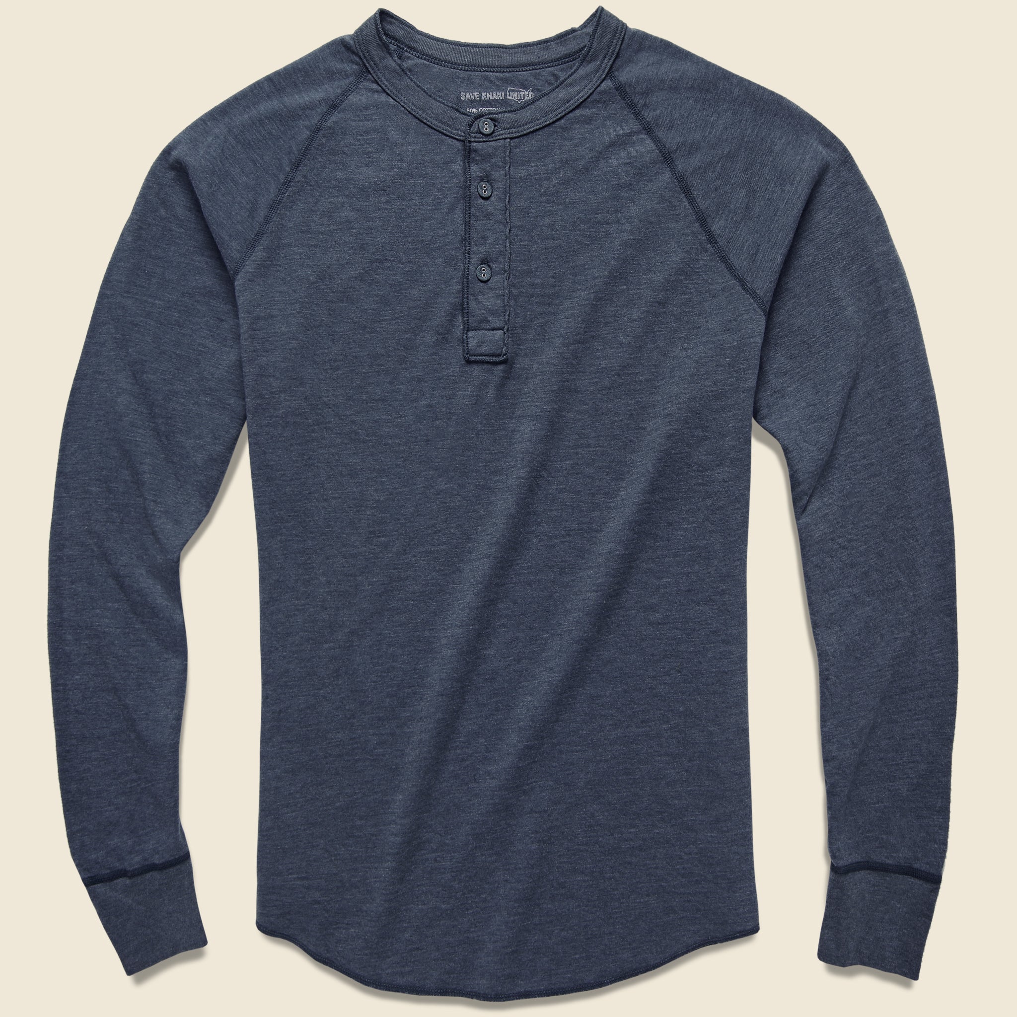 Pointelle Henley - Navy