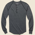 Pointelle Henley - Black - Save Khaki - STAG Provisions - Tops - L/S Knit