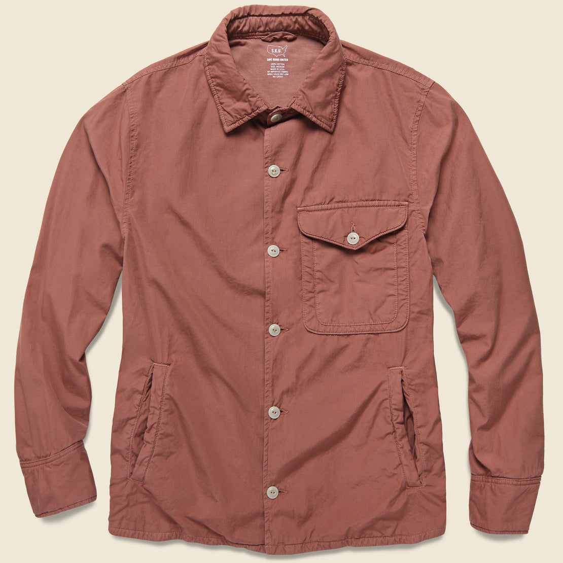 Save Khaki Fleece Lined Shirt Jacket - Nutmeg