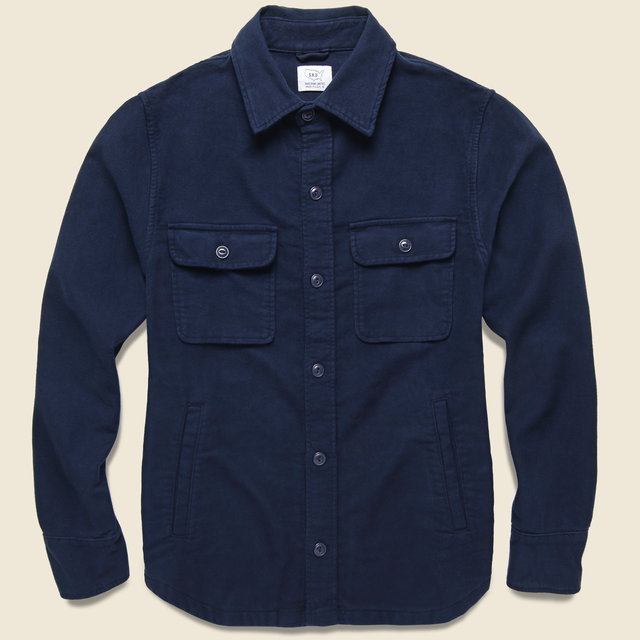 Moleskin CPO Jacket - Navy - Save Khaki - STAG Provisions - Outerwear - Shirt Jacket