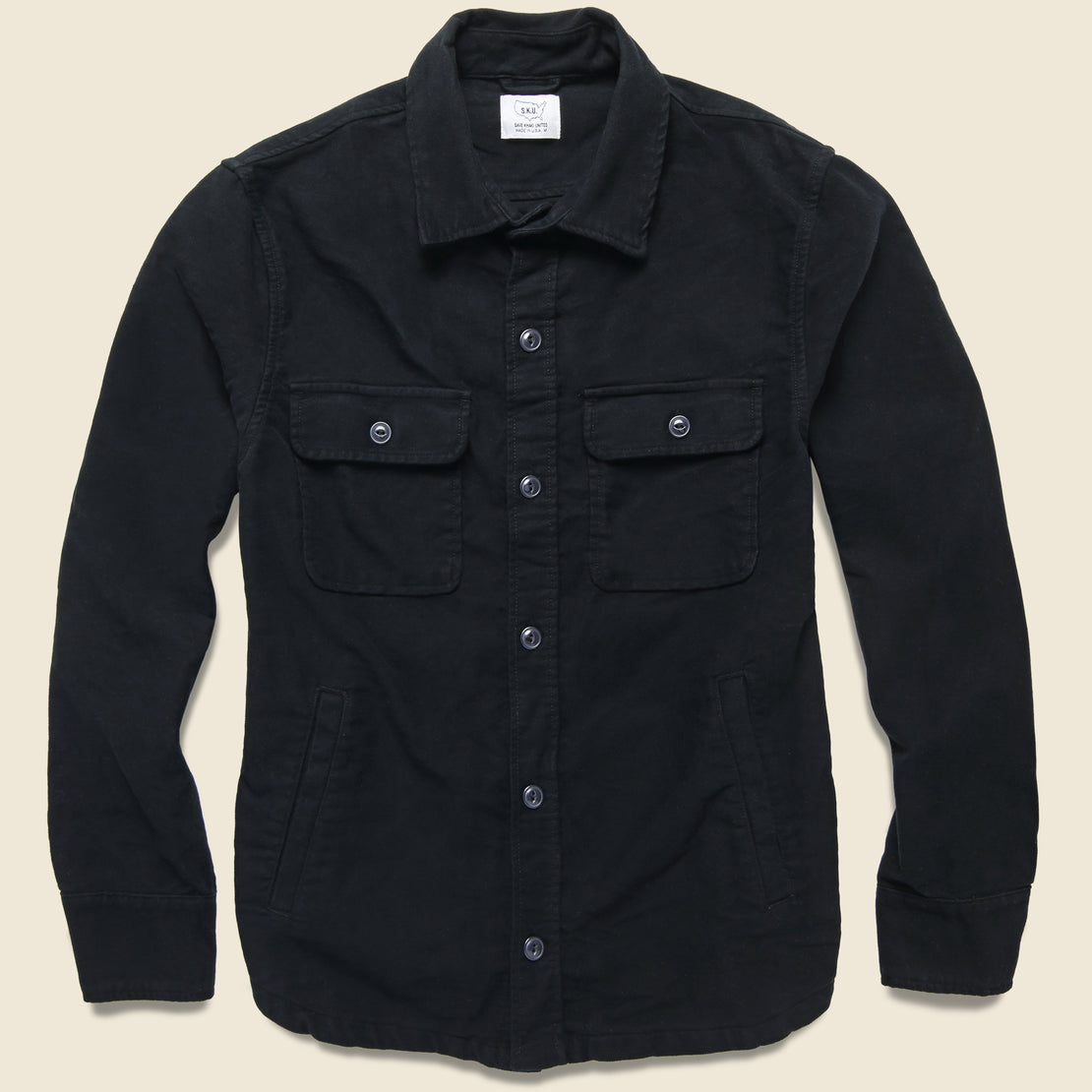 Save Khaki Moleskin CPO Jacket - Black
