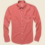 Oatmeal Flannel Workshirt - Terra - Save Khaki - STAG Provisions - Tops - L/S Woven - Solid