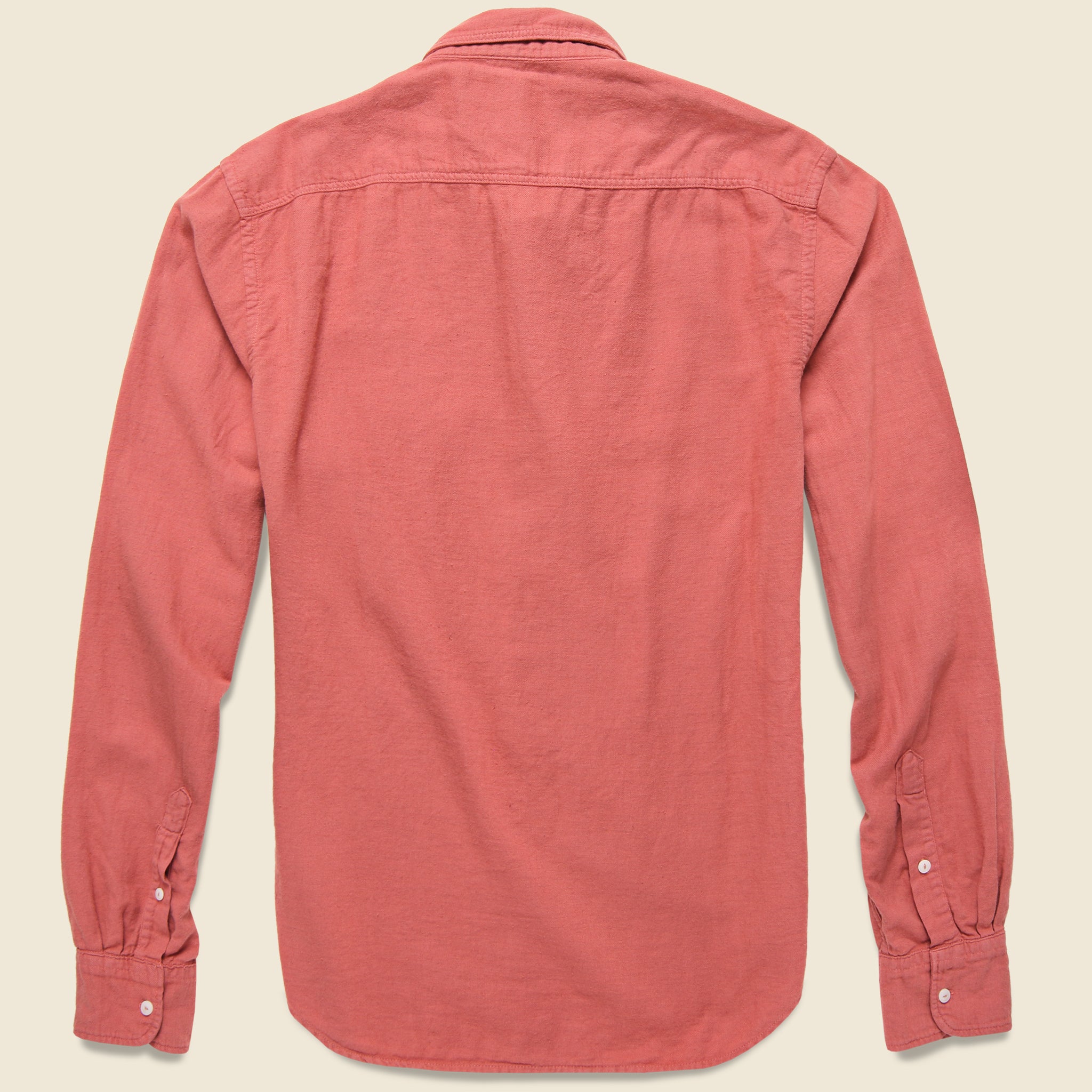 Oatmeal Flannel Workshirt - Terra - Save Khaki - STAG Provisions - Tops - L/S Woven - Solid