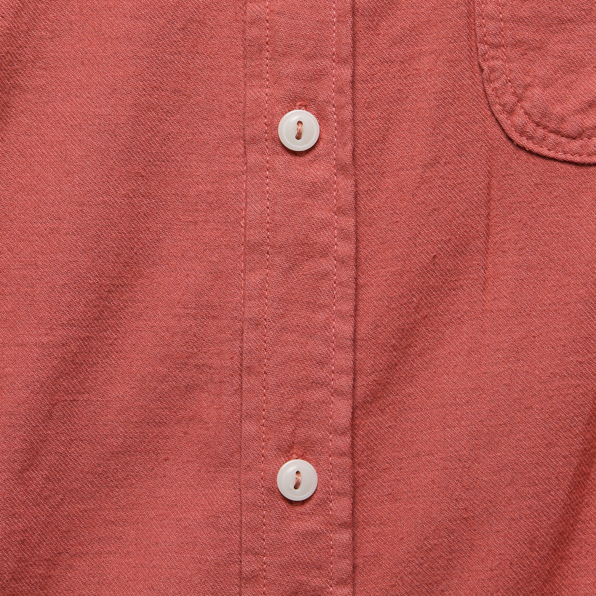 Oatmeal Flannel Workshirt - Terra - Save Khaki - STAG Provisions - Tops - L/S Woven - Solid