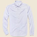 Yarn Dye Poplin Easy Shirt - Blue Line - Save Khaki - STAG Provisions - Tops - L/S Woven - Stripe
