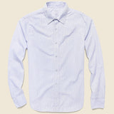 Yarn Dye Poplin Easy Shirt - Blue Line - Save Khaki - STAG Provisions - Tops - L/S Woven - Stripe
