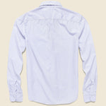 Yarn Dye Poplin Easy Shirt - Blue Line - Save Khaki - STAG Provisions - Tops - L/S Woven - Stripe