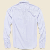 Yarn Dye Poplin Easy Shirt - Blue Line - Save Khaki - STAG Provisions - Tops - L/S Woven - Stripe
