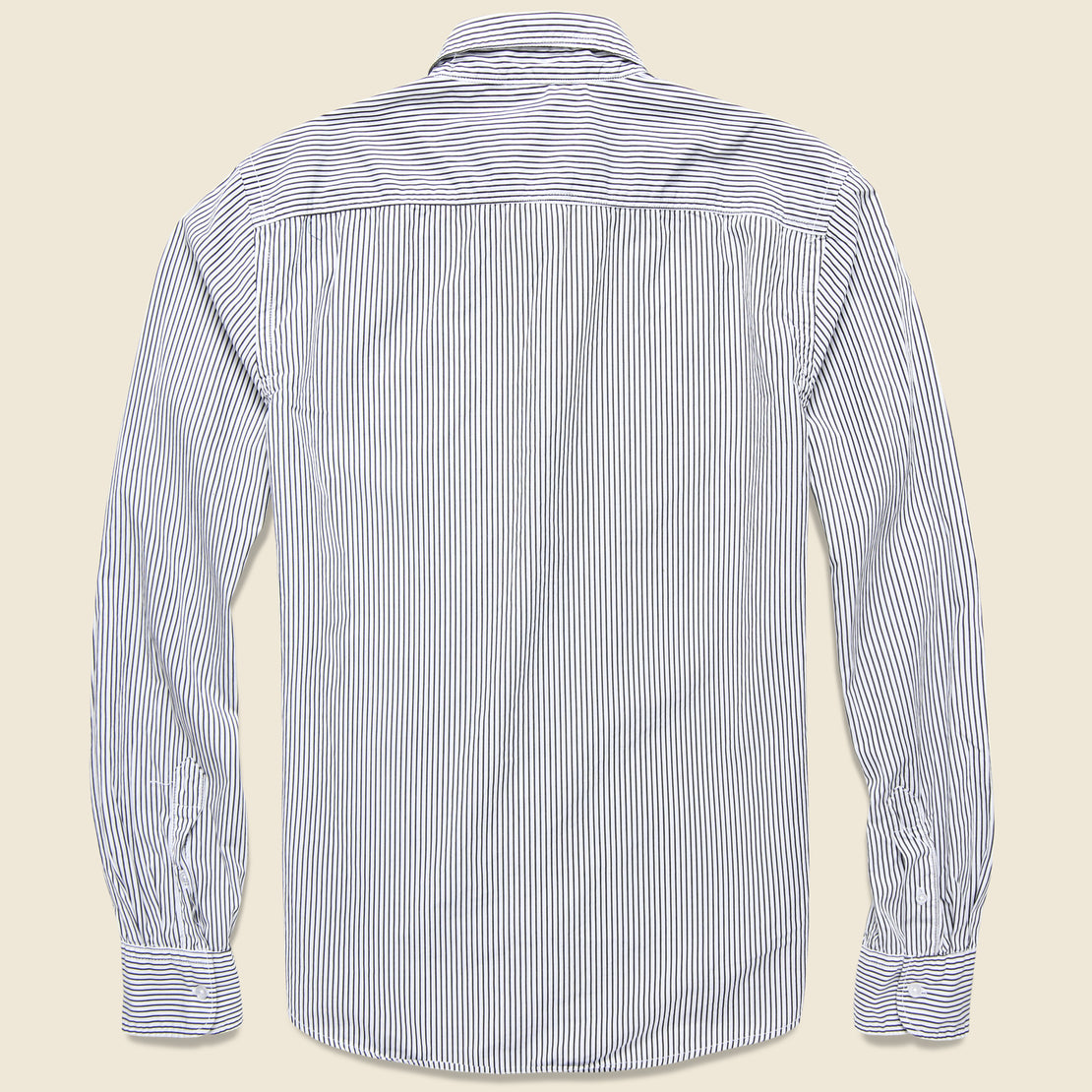Yarn Dye Poplin Easy Shirt - Black Line - Save Khaki - STAG Provisions - Tops - L/S Woven - Stripe