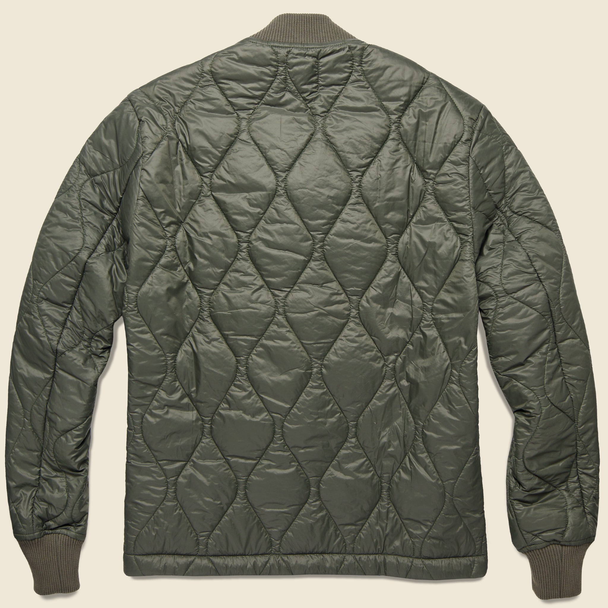 
                          Quilted Nylon Bomber - Olive - Save Khaki - STAG Provisions - Outerwear - Coat / Jacket
                        