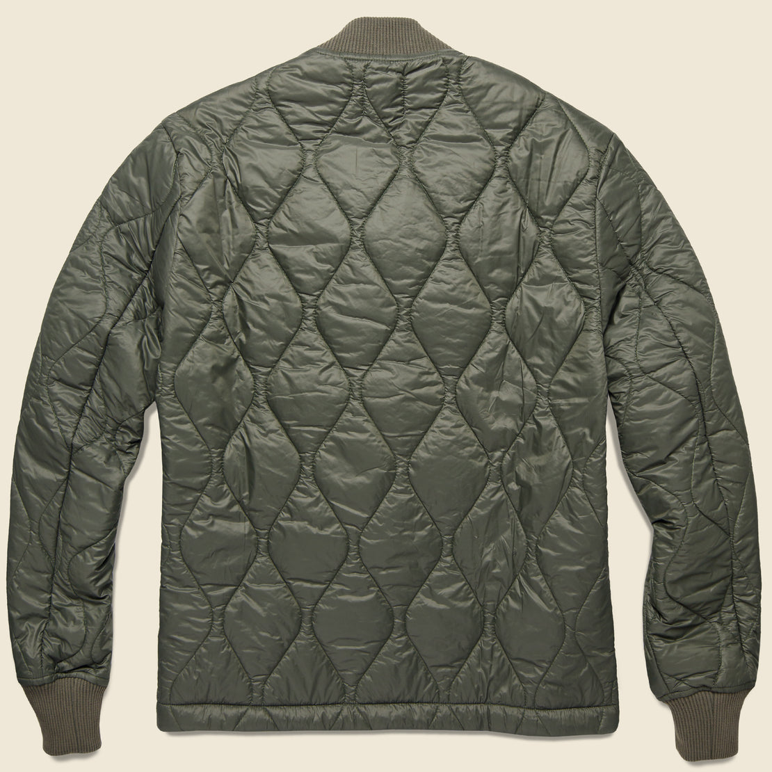 Quilted Nylon Bomber - Olive - Save Khaki - STAG Provisions - Outerwear - Coat / Jacket